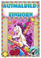 Vorschau - Mal- und Bastelvorlagen - Ausmalbild zum Gestalten : Einhorn anmalen - Deckblatt