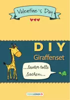 Vorschau - Mal- und Bastelvorlagen - 🦒 GIRAFFEN-SET Valentine's Day ❤️ DIY Kärtchen Karten Anhänger | Basteln und Malen | Valentinstag - Deckblatt