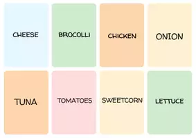 Vista previa - Juegos / Gamificación - Game Food Vocabulary - página 1