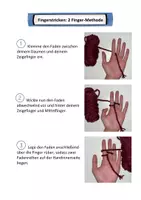 Vorschau - Arbeitsblätter - Fingerstricken - 2 Finger-Methode - Seite 1