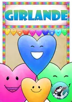 Vorschau - Stationenlernen - Muttertag : Bunte Herzgirlande basteln - Deckblatt