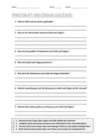 Vorschau - Arbeitsblätter - AB mit Fragen zum Thema "Erdgas und Erdöl" + Lösungsblatt + Mindmap + Infografiken - Deckblatt