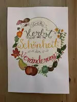 Vorschau - Arbeitsblätter - Herbst Erntedank Ausmalbild Mandala Lettering Spruch Karte - Deckblatt