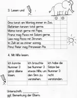 Vorschau - Arbeitsblätter - 14. Lesehausaufgabe mit vermehrter Sinnentnahme - Seite 1