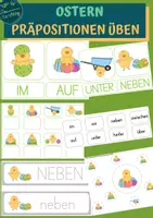 Vorschau - Arbeitsblätter - Präpositionen: Ostern - Deckblatt