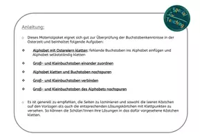 Vorschau - Arbeitsblätter - Buchstabenlehrgang Ostern: Klettaufgaben & Arbeitsblätter - Seite 2