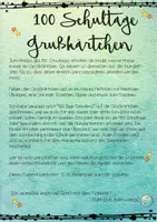 Vorschau - Bildkarten - 100 Schultage Grußkärtchen zum Gratulieren - Seite 1