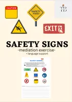 Vorschau - Arbeitsblätter - Safety signs - Deckblatt
