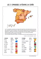 Vorschau - Arbeitsblätter - Las Comunidades Autónomas en España - Seite 1