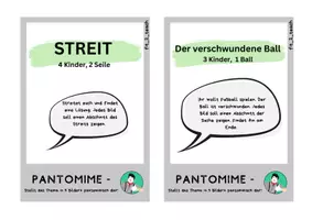 Vorschau - Spiele - Pantomime - Aufgabenkarten für Gruppen - Seite 2