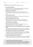 Vorschau - Arbeitsblätter - AB mit Fragen zum Thema "Kaffee" + Lösungsblatt + Mindmap + Infografik - Seite 3
