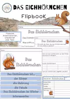 Vorschau - Arbeitsblätter - Das Eichhörnchen - Flipbook und Arbeitsblätter - Seite 1