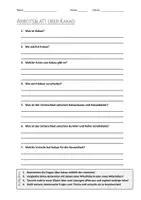 Vorschau - Arbeitsblätter - AB mit Fragen zum Thema "Kakao" + Lösungsblatt + Mindmap + Infografik - Deckblatt