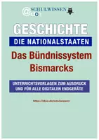 Vorschau - Anderer Materialtyp - GESCHICHTSUNTERRICHT: Zeitalter der Nationalstaaten - Bündnissystems Bismarcks - Deckblatt