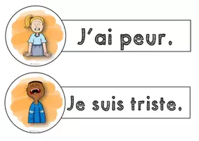 Vorschau - Präsentationen/Tafelbilder - Français: Tafelbilder / Plakate (Wortschatz Gefühle/Emotionen) Unité 5 - Seite 3