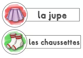 Vorschau - Präsentationen/Tafelbilder - Français: Tafelbilder / Plakate (Wortschatz Kleidung) Unité 5 - Seite 3
