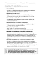 Vorschau - Arbeitsblätter - AB mit Fragen zum Thema "Kriege" + Lösungsblatt + Mindmap + Infografik - Seite 3