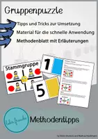 Vorschau - Arbeitsblätter - Methode "Gruppenpuzzle" (Classroom-Management) - Deckblatt