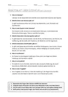 Vorschau - Arbeitsblätter - AB mit Fragen zum Thema "Literatur" + Lösungsblatt + Infografik - Seite 2