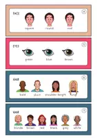 Vorschau - Mal- und Bastelvorlagen - Describing People - Wortschatz-Fächer (Englisch) - Seite 3