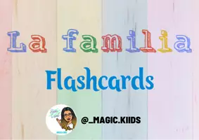 Vista previa - Juegos / Gamificación - Flashcards - Tarjetas Familia / family - Portada