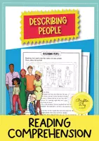 Vista previa - Hojas de trabajo - Describing People: reading comprehension (inglés) - Portada