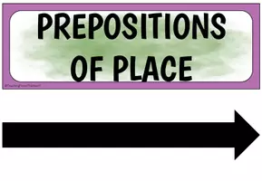 Vorschau - Präsentationen/Tafelbilder - Prepositions of Place - Tafelmaterial - Seite 1