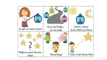 Vorschau - Fördermaterial/Inklusion - Laternenfest - Liederauswahl mit Symbolen - Seite 2