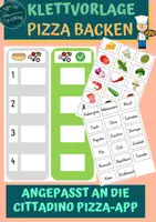 Vorschau - Fördermaterial/Inklusion - Klettmappe: Pizza backen mit der Cittadino Pizza-App - Deckblatt