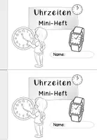 Vorschau - Arbeitsblätter - Uhrzeit Mathematik Miniheft | Die Uhr Grundschule Klasse 1-3 - Seite 1