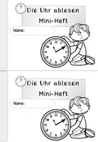 Vorschau - Arbeitsblätter - Uhrzeit Mathematik Miniheft | Die Uhr Grundschule Klasse 1-3 - Seite 3