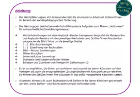 Vorschau - Arbeitsblätter - Klett- & Arbeitsblätter: Halloween - Seite 1