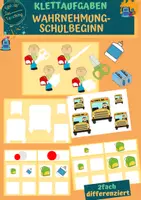 Vorschau - Fördermaterial/Inklusion - Wahrnehmung: Schulbeginn - Deckblatt