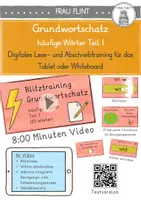 Vorschau - Spiele - Grundwortschatz häufige Wörter Teil I - Digitales Lese- und Abschreibtraining (Kl. 2-4) - Deckblatt