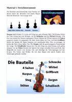 Vorschau - Arbeitsblätter - Material und Arbeitsblatt: Streichinstrumente - Seite 1