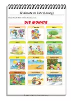 Vorschau - Arbeitsblätter - 36.0083 - Monate eines Jahres + typische Aktionen - Seite 3