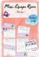 Vorschau - Arbeitsblätter - Mini-Escape Room: Winter (Kl. 3) - Deckblatt