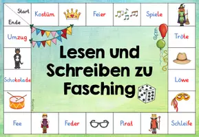Vorschau - Arbeitsblätter - Spiel: Lesen und Schreiben zu Fasching / Karneval - Seite 2