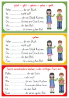 Vorschau - Unterrichtsreihen - Verben konjugieren – Differenzierte Karten zur Personalform (Klasse 2/3) - Seite 3