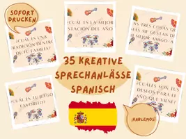 Vorschau - Spiele - Spanisch kreative Sprechanlässe 35er Pack gemischt - Deckblatt