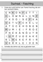 Vorschau - Arbeitsblätter - Suchsel zum Thema Fasching #rabattraketenzusalevester25 - Seite 2