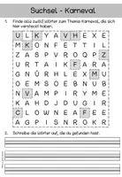 Vorschau - Arbeitsblätter - Suchsel zum Thema Karneval - Seite 2