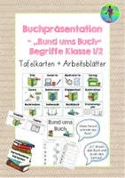 Vorschau - Arbeitsblätter - Buchpräsentation - Begriffe "Rund ums Buch" - Klasse 1/2 - Deckblatt