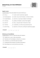 Vorschau - Arbeitsblätter - Entwickeln von Geschäftsideen Arbeitsblatt (Infotext und Übungen) - Seite 1