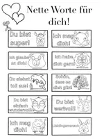 Vorschau - Mal- und Bastelvorlagen - Materialpaket Ausmalbilder Valentinstag - Seite 2