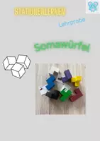 Vorschau - Unterrichtsreihen - Somawürfelstation mit Lösungen und Hilfsblätter - Deckblatt