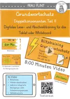 Vorschau - Spiele - Doppelkonsonanten Teil II - Digitales Lese- und Abschreibtraining (Kl. 2-4) - Deckblatt
