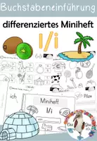 Vorschau - Arbeitsblätter - Buchstabe I / i- Miniheft für die Buchstabeneinführung - Deckblatt