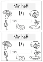 Vorschau - Arbeitsblätter - Buchstabe I / i- Miniheft für die Buchstabeneinführung - Seite 1