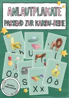 Vorschau - Poster - Anlautplakate - Passend zur Karibu-Reihe #edukisummer - Deckblatt